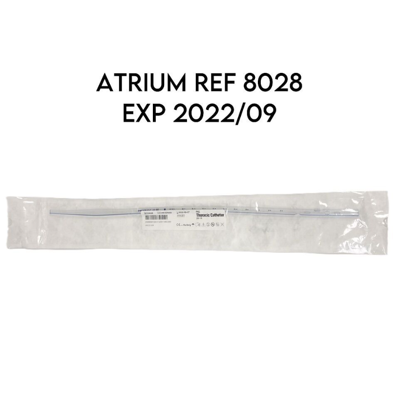 ATRIUM 8028 PVC Thoracic Catheter 28 FR. EXP 2022 09