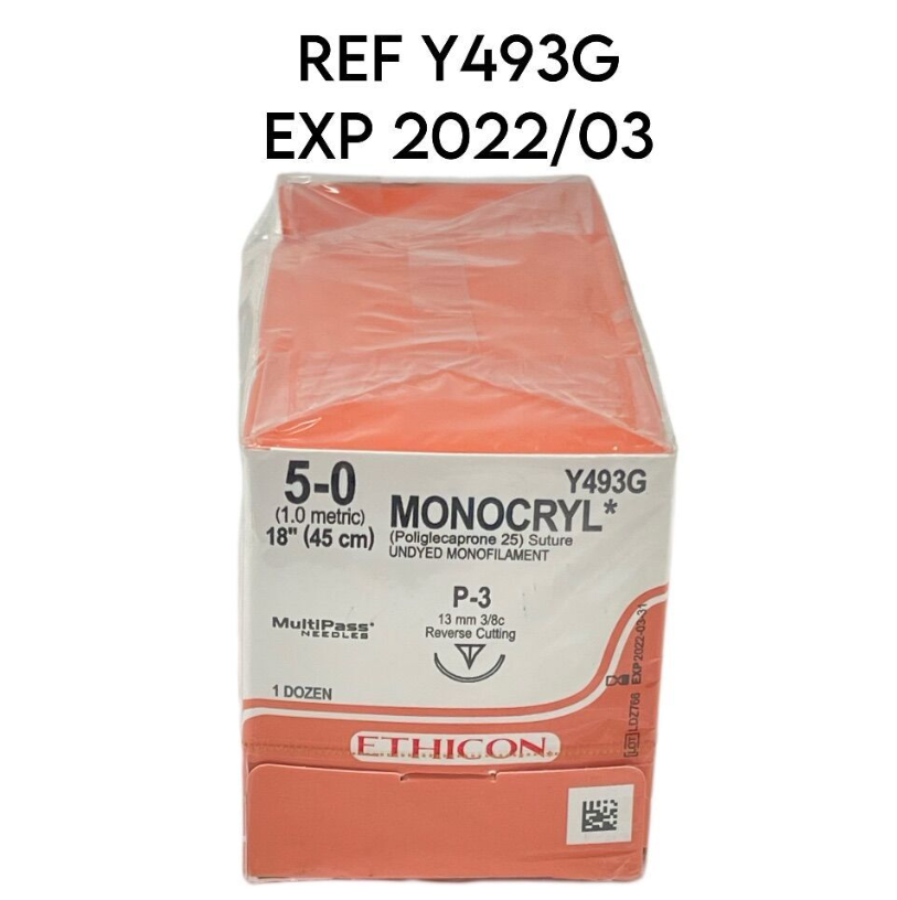 ETHICON Y493G 5-0 (1.0 metric) 18 " EXP 2022 03