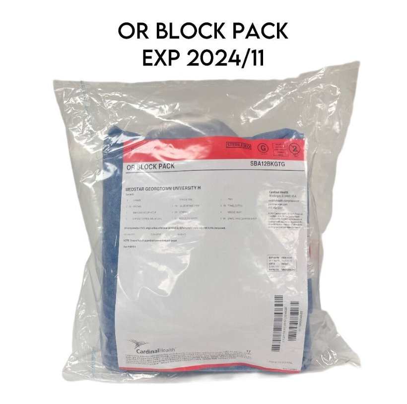 CARDINAL HEALTH SBA12BKGTG OR BLOCK PACK EXP 2024 11