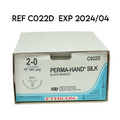 ETHICON CO22D PERMA-HAND SILK/ BLACK BRAIDED 2-0 (3.0 metric) 18" (45 cm) СТ-1 36mm 1/2c Taper, (12/BOX),EXP 2024 04