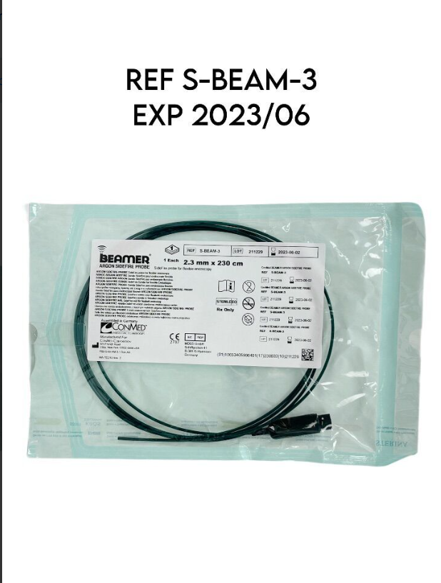 CONMED CORPORATION S-BEAM-3 BEAMER ARGON SNARE PROBE 2.5MM X 230CM 30MM SPIRAL BRAIDED OVAL LOOP EXP 2023 06