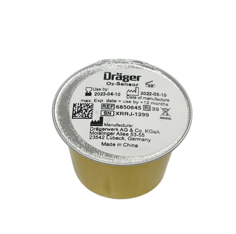 DRAGER INTERNATIONAL 6850645 o2 sensor EXP 2023 04
