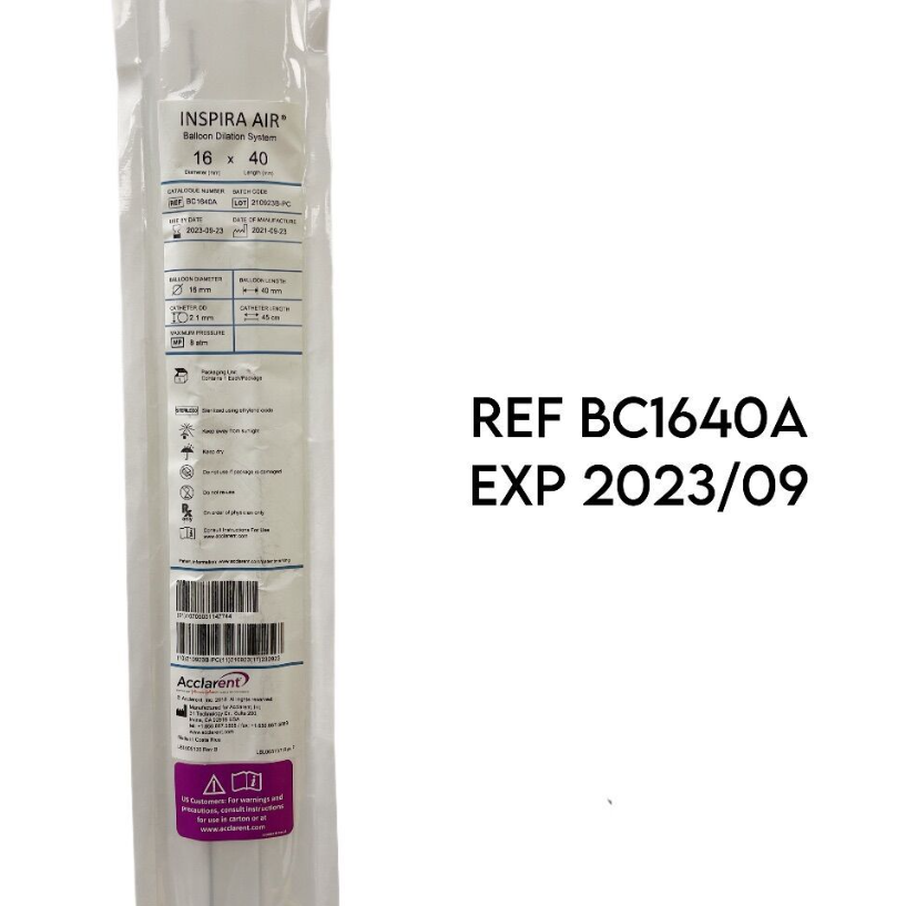 ACCLARENT BC1640A INSPIRA AIR Balloon Dilation System 16 x 40mm,EXP 2023 09