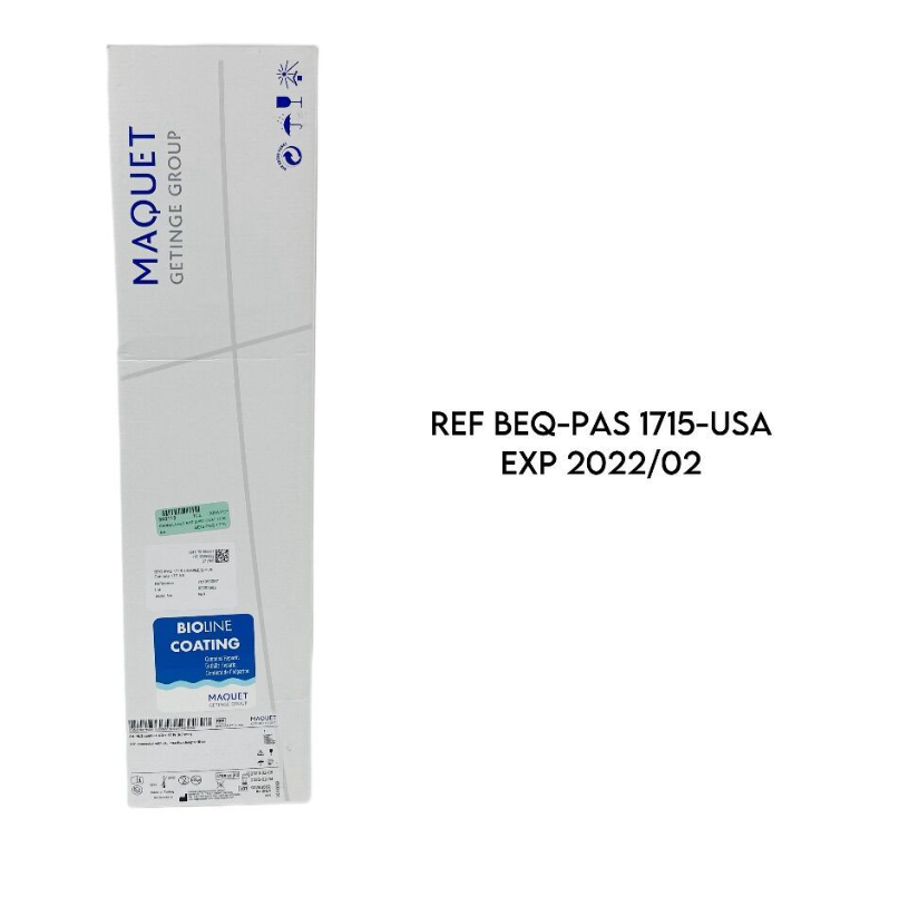 MAQUET BEQ-PAS 1715-USA ARTERIAL HLS CANNULA BIOLINE 17F X 15CM EXP 2022 02