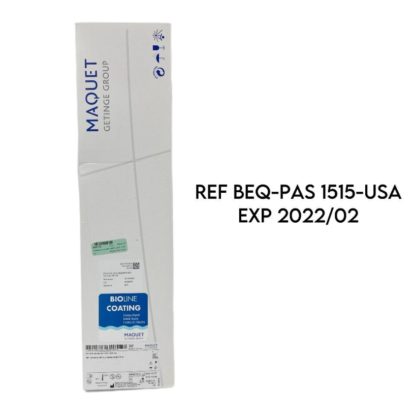 MAQUET BEQ-PAS 1515-USA ARTERIAL HLS CANNULA BIOLINE 15F X 15CM EXP 2022 02