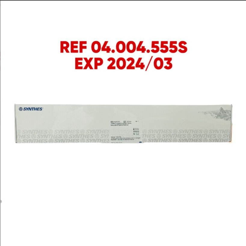 SYNTHES 04.004.555S 11MM TI CANNULATED TIBIAL NAIL-EX/375MM-STERILE EXP 2024 03