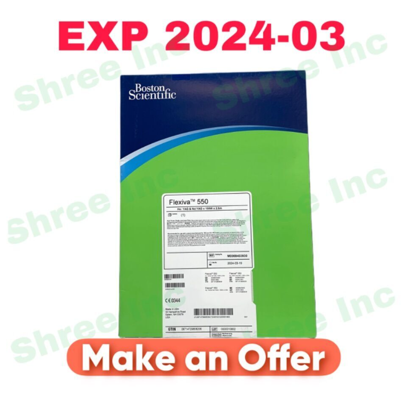 BOSTON SCIENTIFIC M0068403930 Flexiva 550 High Power Single-Use Laser Fiber EXP 2024-03
