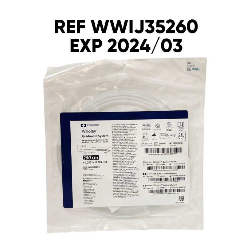 COVIDIEN WWIJ35260 Wholey Guidewire 260 cm × 0.035 in (0.089 cm) EXP 2024 03