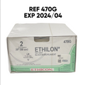 ETHICON 470G ETHILON Nylon Suture 2 (5.0 metric) 20