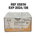 ETHICON X551H ETHIBOND EXCEL Coated Polyester SUTURE 4-0 (1.5 Ph. Eur.) RB-1 EXP 2024 08