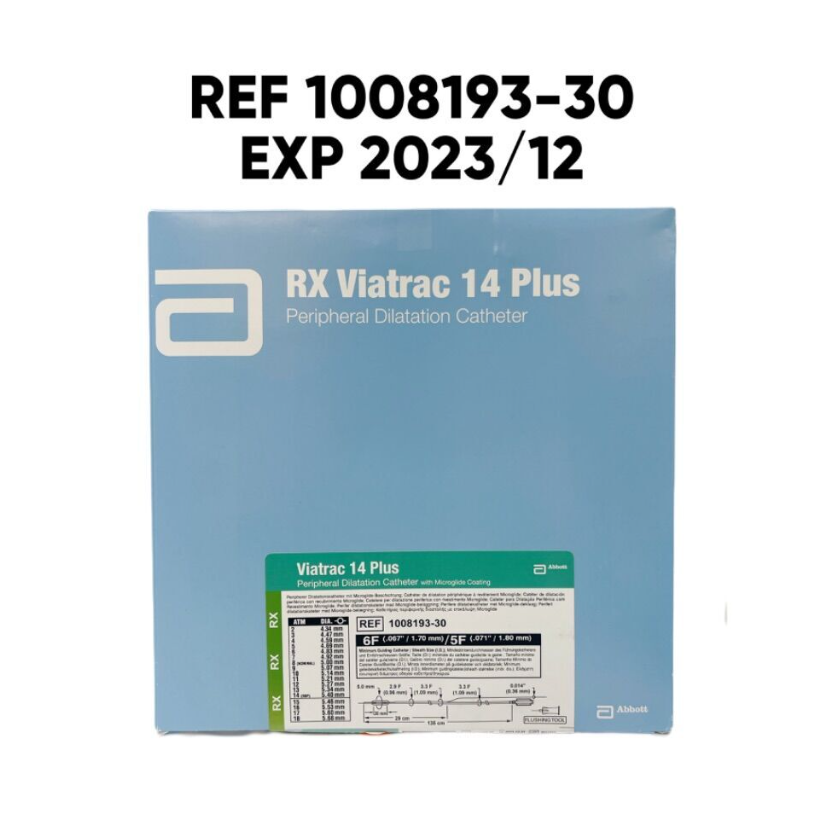 ABBOTT 1008193-30 VIATRAC 14 PLUS PERIPHERAL DILATATION CATHETER 5.0MM X 30MM X 135CM EXP 2023 12