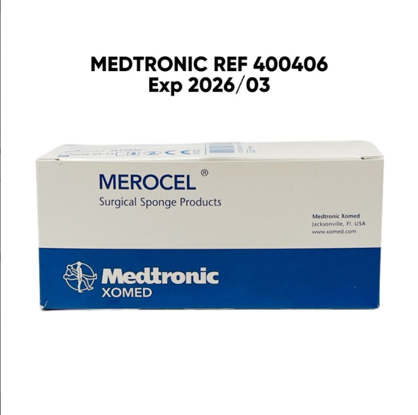 MEDTRONIC 400406 MEROCEL Surgical Sponge Products Pope Epistaxis Packing 10 cm Exp 2026 03