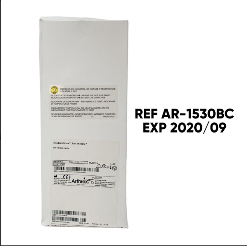 ARTHREX AR-1530BC Tenodesis Screw BioComposite With Handled Inserter EXP 2020 09