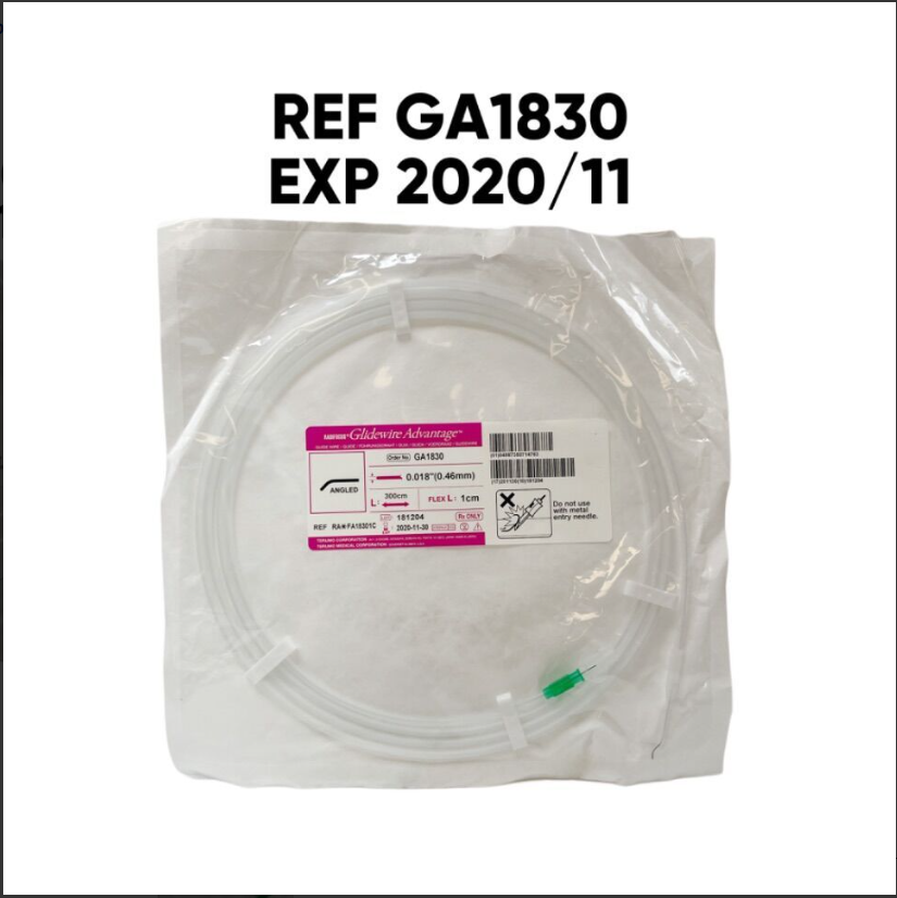 TERUMO GA1830 GLIDEWIRE ADVANTAGE 0.018" X 300CM ANGLED (NO BOX) EXP 2020 11