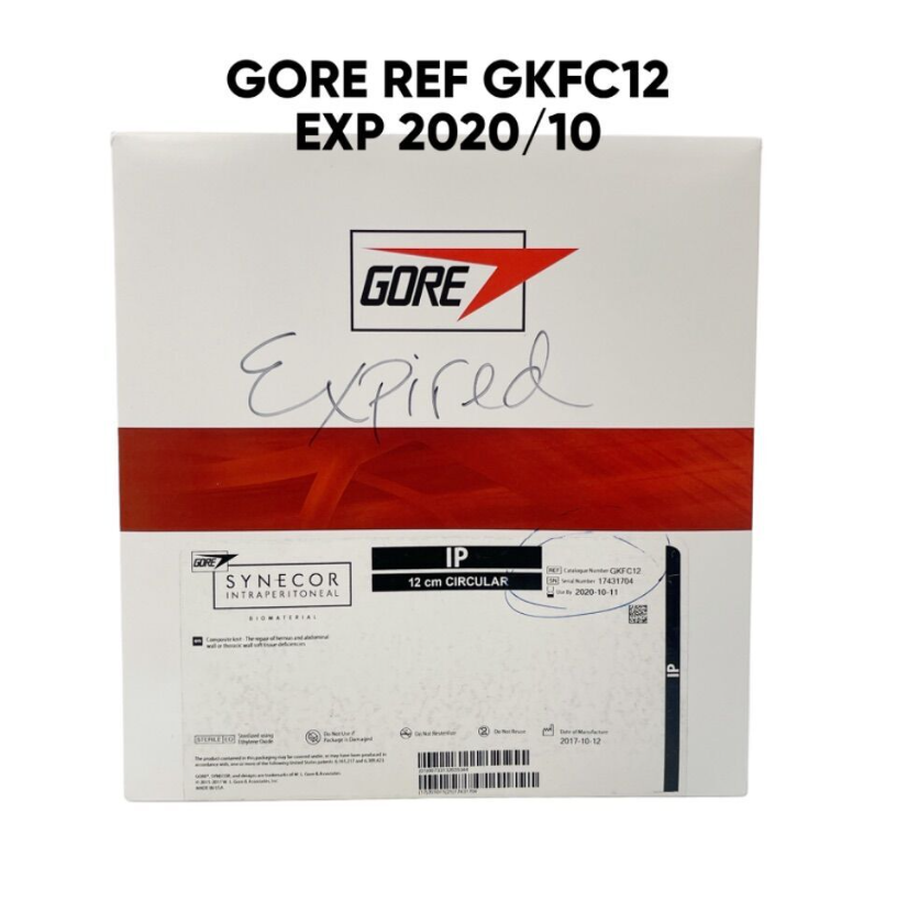 GORE GKFC12 SYNECOR INTRAPERITONEAL BIOMATERIAL 12CM CIRCULAR EXP 2020 10