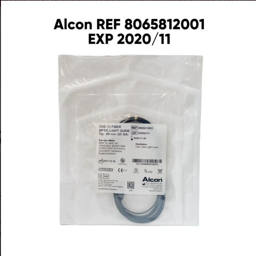 ALCON 8065812001 ONE (1) FIBER OPTIC LIGHT GUIDE 8065812001 Tip .89 mm (20 GA) EXP 2020 11