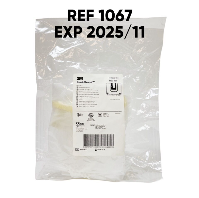 3M 1067 Steri-Drape U-Pouch  EXP 2025 11