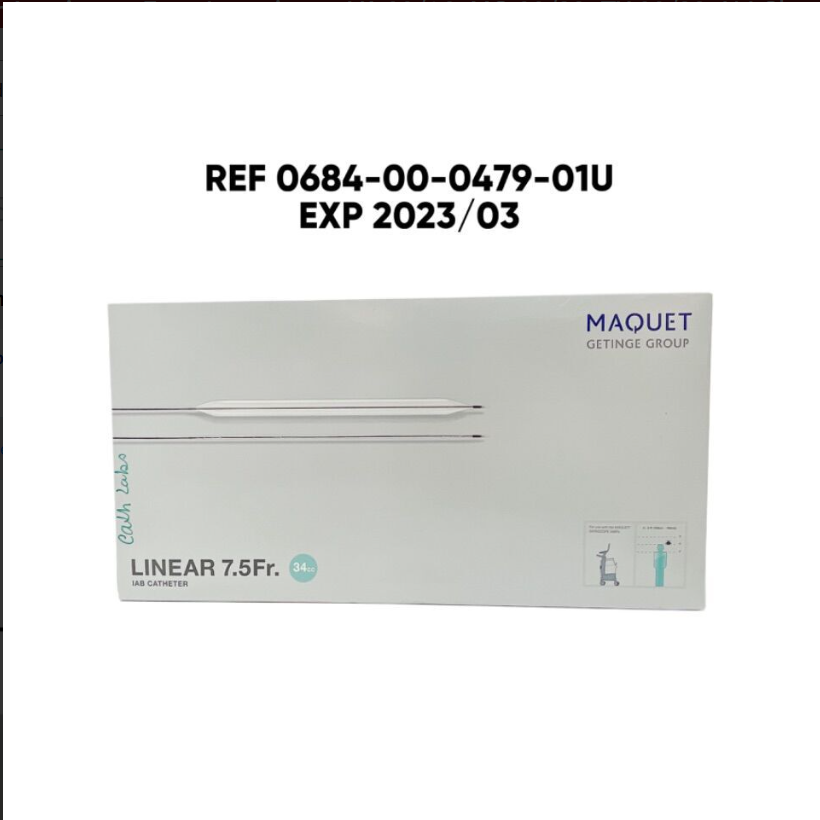 MAQUET 0684-00-0479-01U LINEAR 7.5Fr. 34cc INTRA-AORTIC BALLOON CATHETER AND INSERTION KIT EXP 2023 03