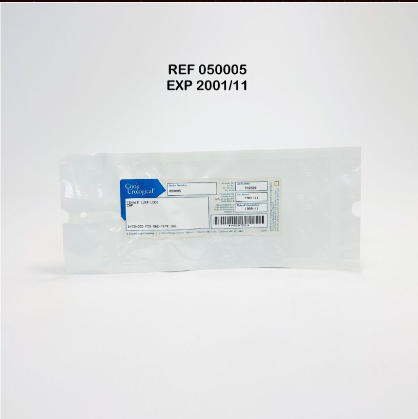 COOK MEDICAL 050005 FEMALE LUER LOCK CAP EXP 2001 11