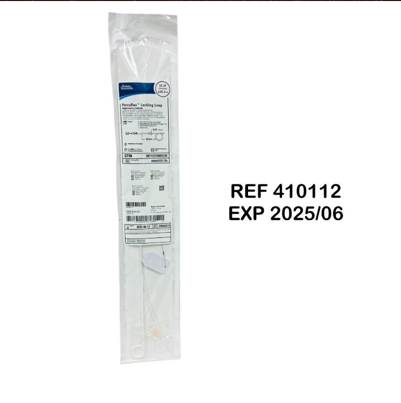 BOSTON SCIENTIFIC 410112 Percuflex Locking Loop Nephrostomy Catheter 10.3F (3.4mm) x28.3 cm EXP 2025 06