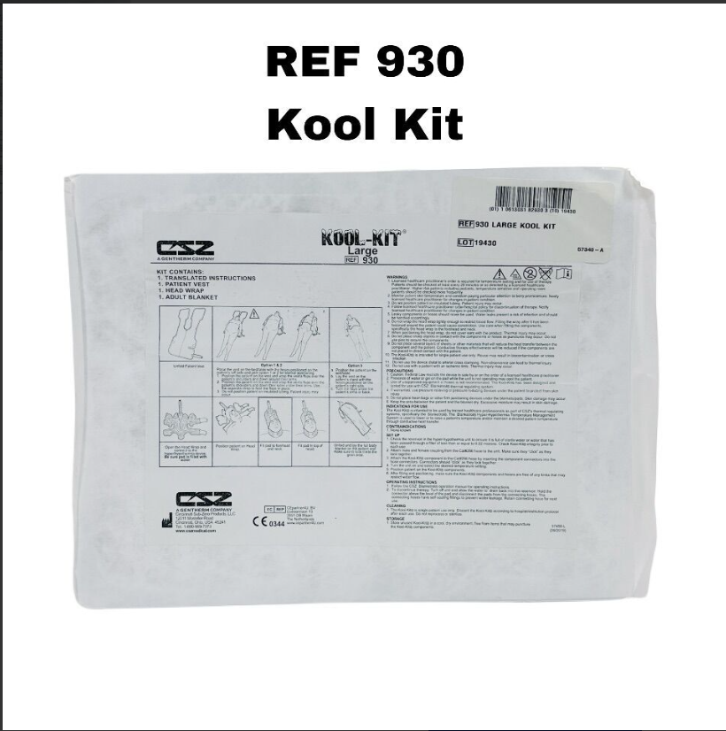 CSZ 930 KOOL-KIT 1 PATIENT VEST 1 HEAD WRAP 1 ADULT BLANKET Large