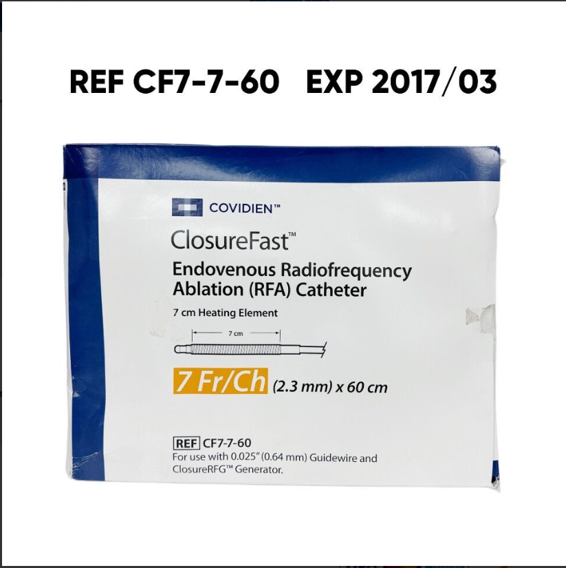 COVIDIEN CF7-7-60 ClosureFast Endovenous Radiofrequency Ablation (RFA) Catheter 7 Fr/Ch X 60 cm EXP 2017 03