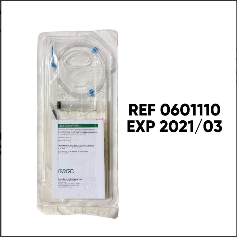BARD 0601110 PTFE Peel-Apart Percutaneous Introducer Kit 10F EXP 2021 03