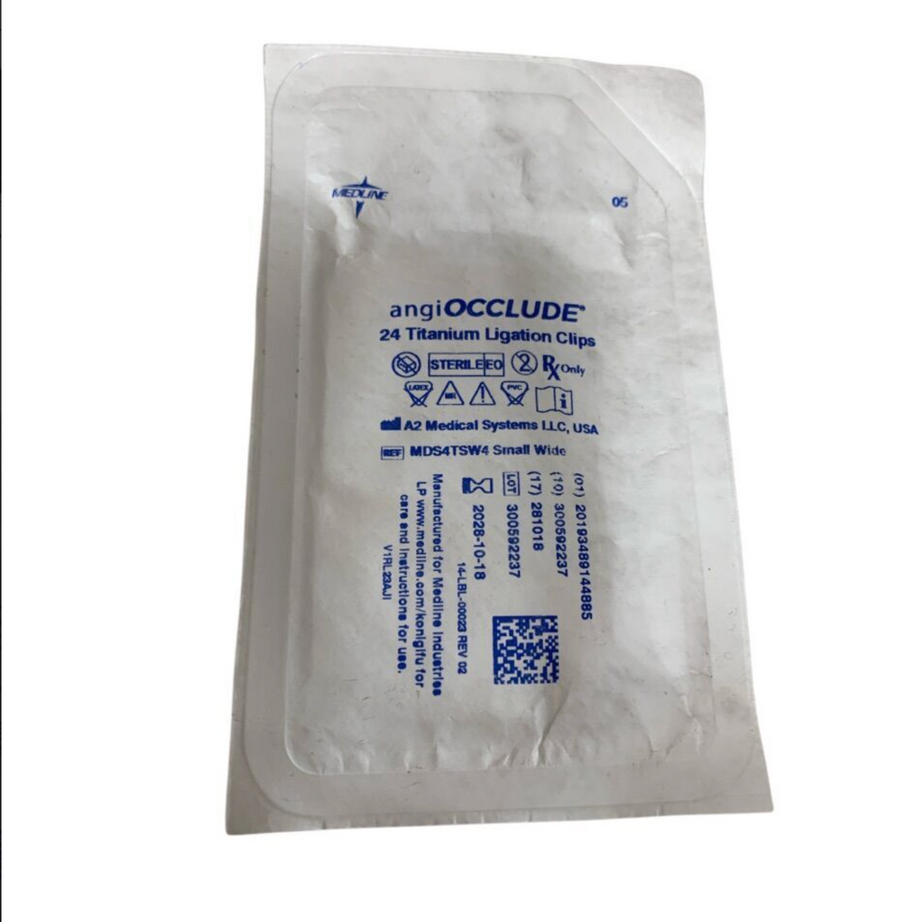 MEDLINE MDS4TSW4 angiOCCLUDE 24 Titanium Ligation Clips Small Wide Exp 2028 10