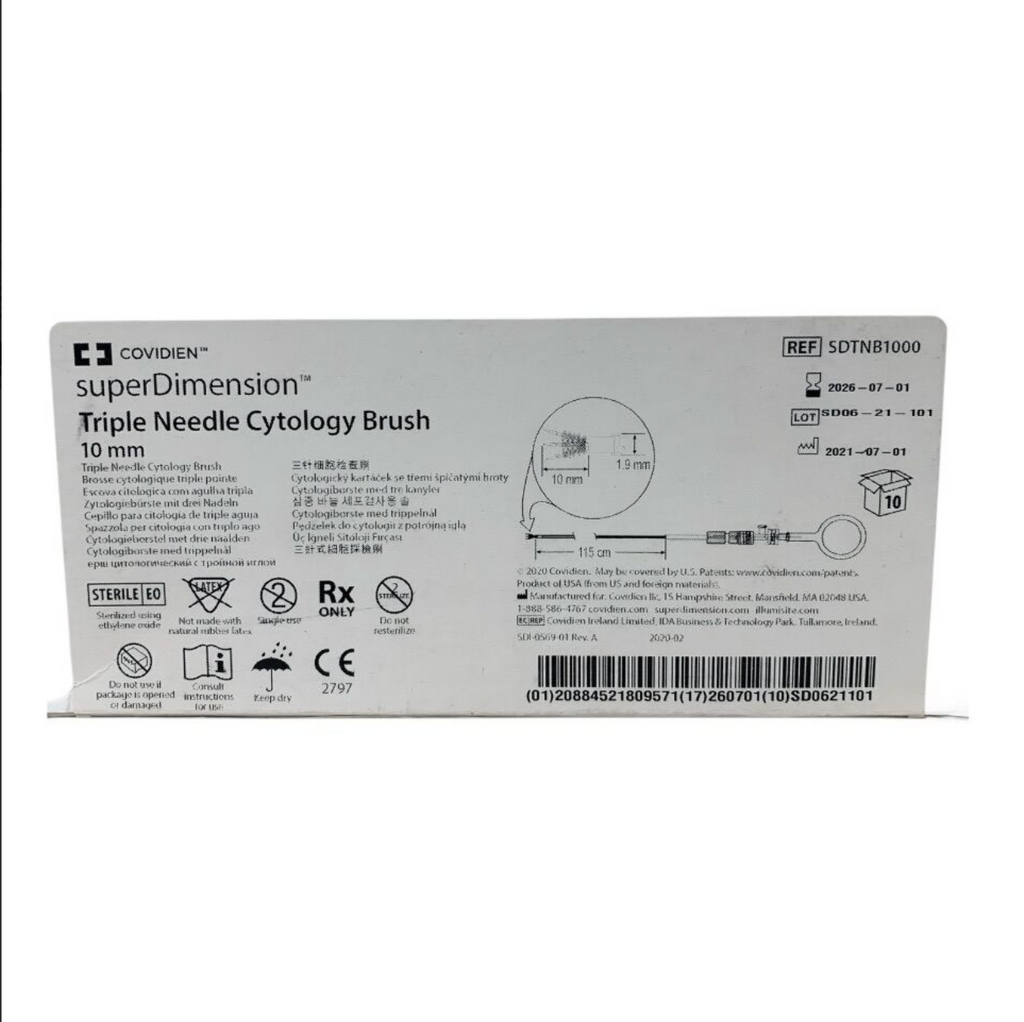 COVIDIEN SDTNB1000 superDimension Triple Needle Cytology Brush 10 mm Box of 10 Exp 2026 07
