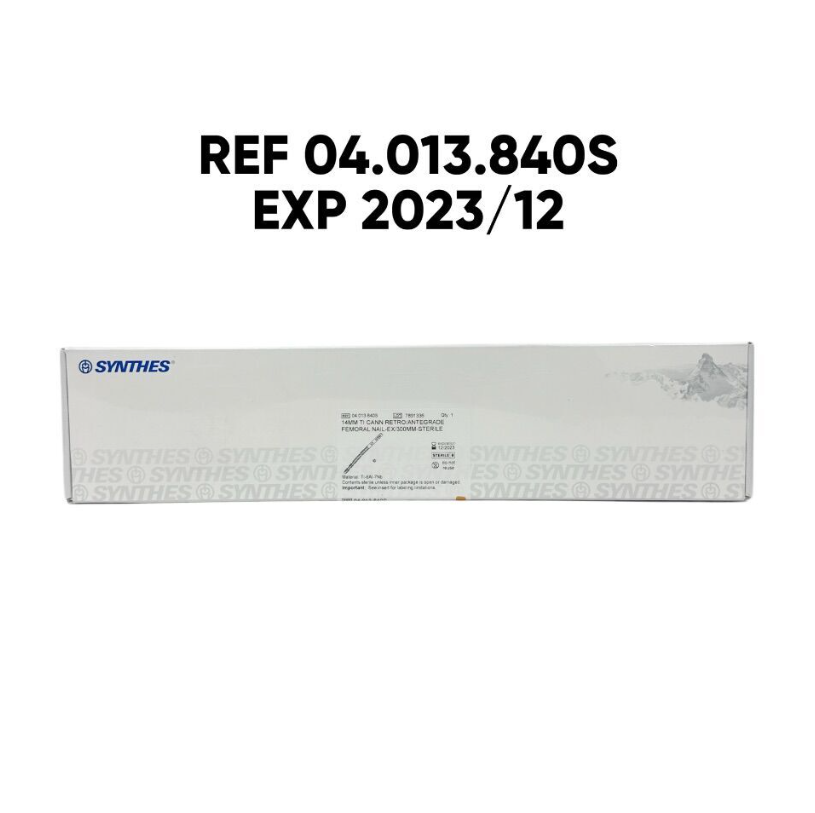 SYNTHES 04.013.840S TI CANN RETRO/ANTEGRADE FEMORAL NAIL-EX/300MM X 14MM EXP 2023 12