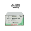 ETHICON C550D NUROLON Nylon Suture BLACK BRAIDED 18" (13/BOX) EXP 2029 06