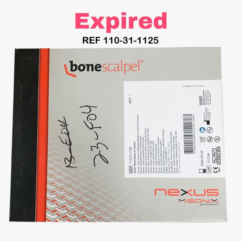 MISONIX 110-31-1125 25mm Blunt Blade & Tubeset EXP 2024 06
