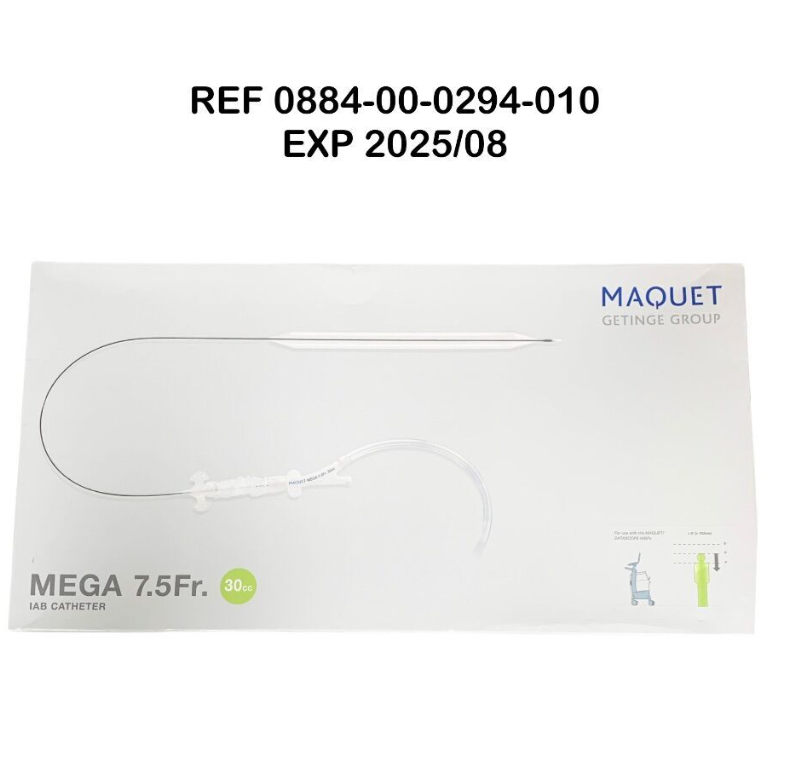 MAQUET 0884-00-0294-010 MEGA 7.5Fr. INTRA-AORTIC BALLOON CATHETER AND INSERTION KIT  Accessory: StatLock IAB Device EXP 2025 08
