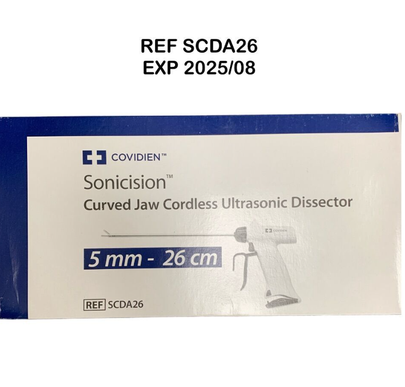 COVIDIEN SCDA26 Sonicision Curved Jaw Cordless Ultrasonic Dissector 5 mm - 26 cm EXP 2025 08