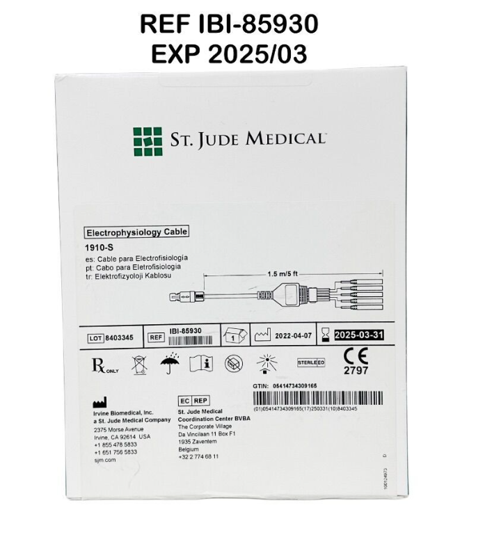 ST JUDE IBI-85930 Electrophysiology Cable EXP 2025 03