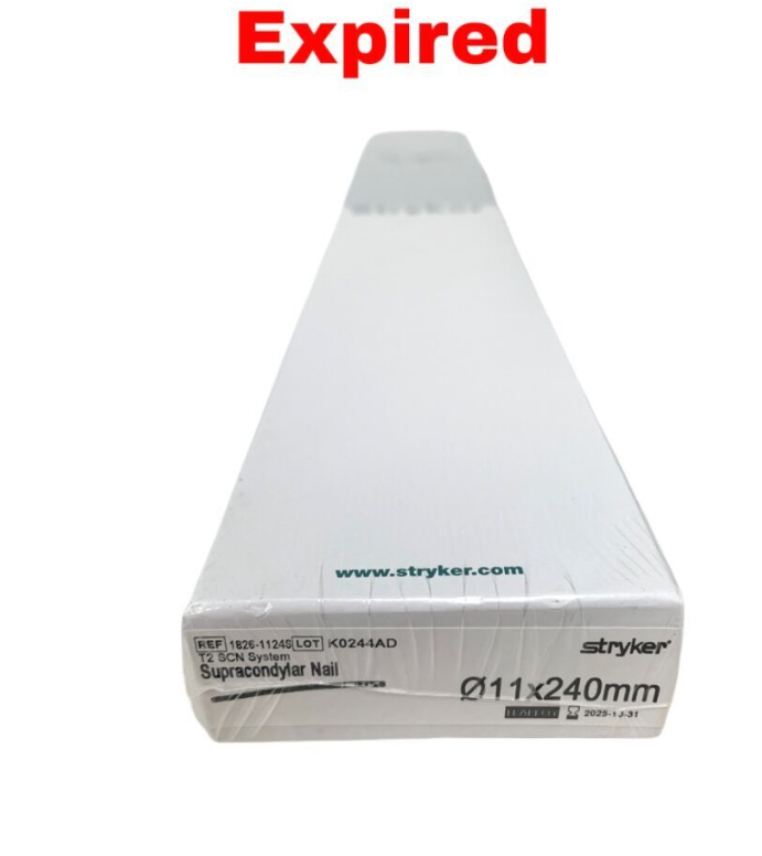 STRYKER 1826-1124S T2 SCN System Supracondylar Nail Titanium Alloy Ø11x240mm Orthopedic Expired.2025 10