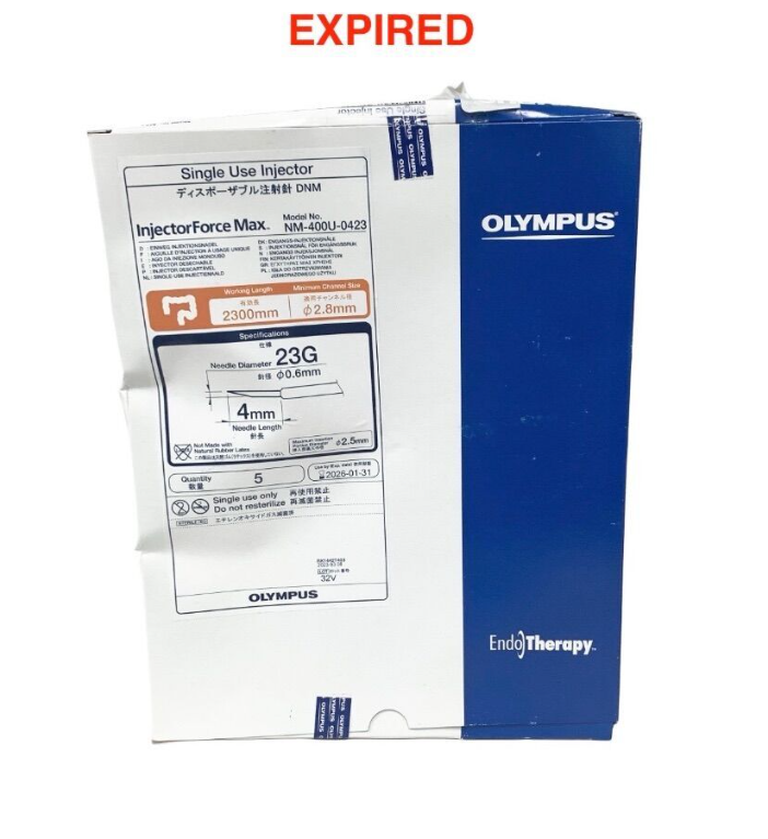 OLYMPUS  NM-400U-0423 InjectorForce Max Single Use Injector 23G 2300mm EndoTherapy DNM Exp.2026 01