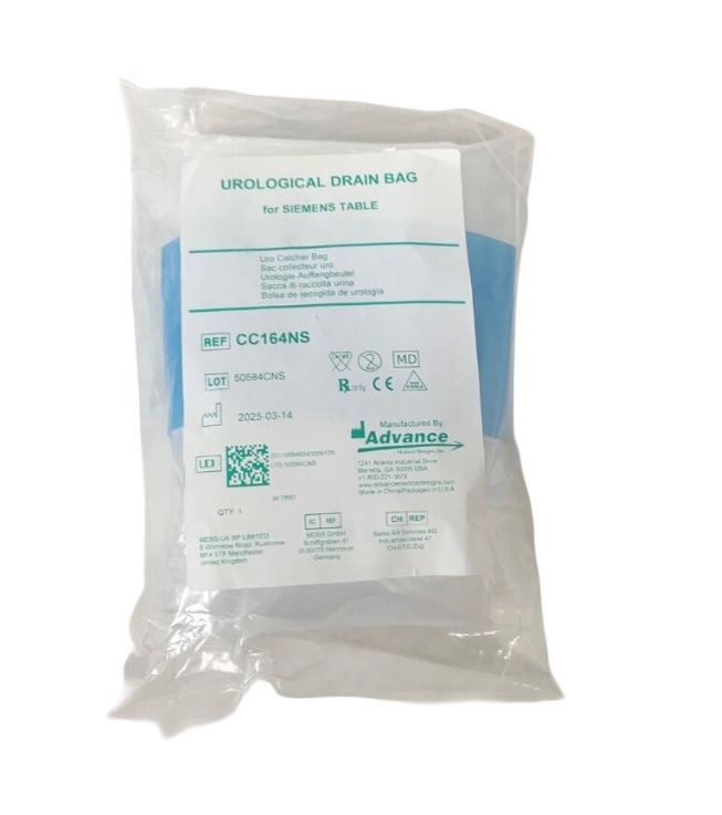 ADVANCE MEDICAL CC164NS Urological Drain Bag for Siemens Table Uro Catcher Bag