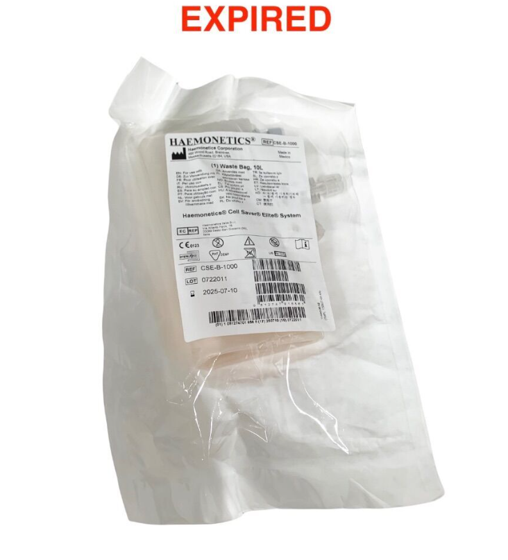 HAEMONETICS CSE-B-1000 Cell Saver Elite System Waste Bag 10L EXP.2025 07