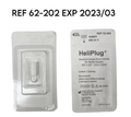 INTEGRA LIFESCIENCES 62-202 HeliPlug Absorbable Collagen Wound Dressing For Dental Surgery 3/8" x 3/4"  EXP 2023 03