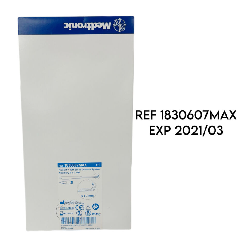 MEDTRONIC 1830607MAX NuVent EM Sinus Dilation System Maxillary 6 × 7 mm EXP 2021 03