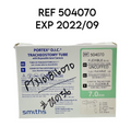 SMITHS MEDICAL 504070 PORTEX UNCUFFED FLEX D.I.C. TRACHEOSTOMY TUBE 7MM EXP 2022 09
