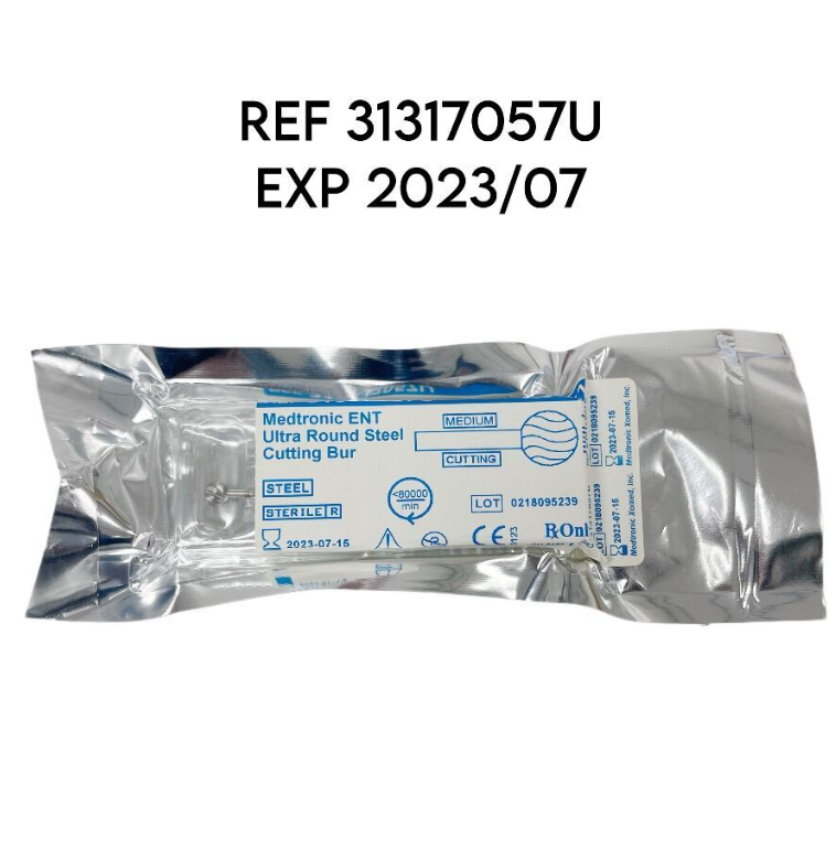 MEDTRONIC 31317057U ENT Ultra Round Steel Cutting Bur 7mm EXP 2023 07