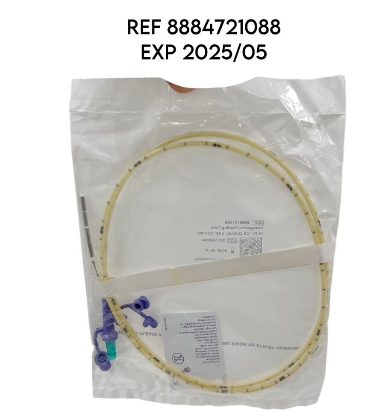 COVIDIEN 8884721088 Nasogastric Feeding Tube 10 Fr/Ch (3.3mm) X 43" (109 cm) EXP. 2025 05
