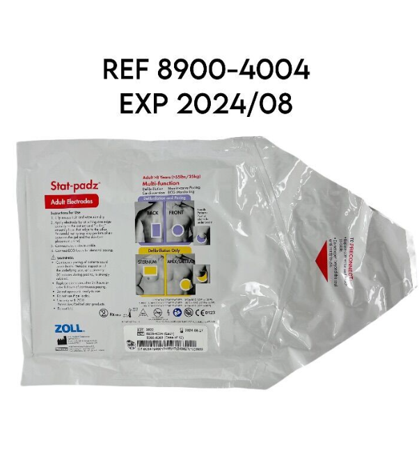 ZOLL 8900-4004 Stat-padz Adult Electrodes Adult >8 Years EXP 2024 08