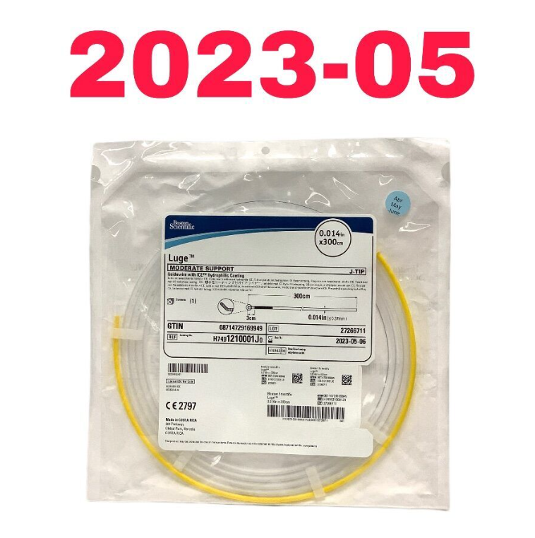 BOSTON SCIENTIFIC H7491210001J0 Luge MODERATE SUPPORT Guidewire with ICETM Hydrophilic Coating EXP 2023 05