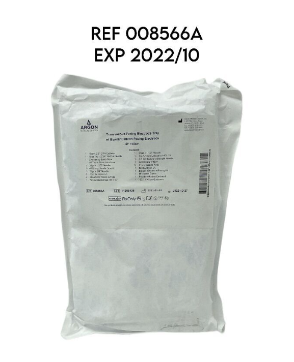 ARGON MEDICAL 008566A Transvenous Pacing Electrode Tray w/ Bipolar Balloon Pacing Electrode or 11Uem EXP 2022 10