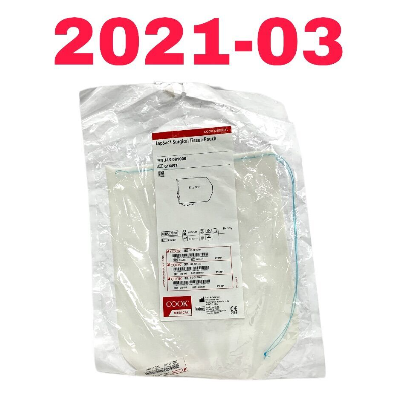 COOK MEDICAL G16497 LapSac Surgical Tissue Pouch EXP 2021 03