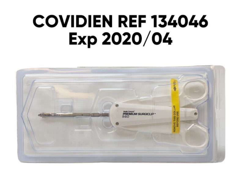 COVIDIEN 134046 Premium Surgiclip Auto Suture Clip Applier 9" SMALL Exp 2020 04