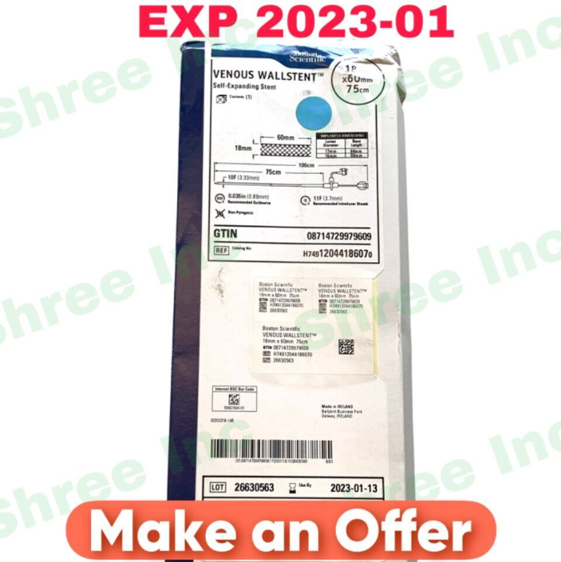 BOSTON SCIENTIFIC H74912044186070 VENOUS WALLSTENT Self-Expanding Stent EXP 2023 01